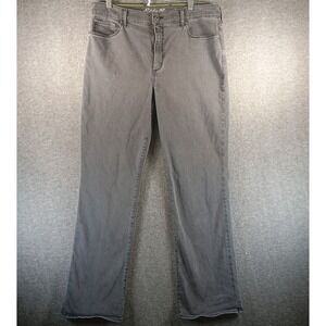 Eddie Bauer Curvy High Rise Boot Cut Womens 16 Grey Pockets Logo Travex Outdoors